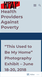 Mobile Screenshot of healthprovidersagainstpoverty.ca